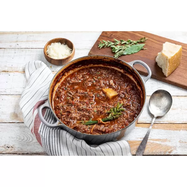 Le Creuset Enameled Cast Iron Signature Round Dutch Oven, 5.5 qt., Rhone