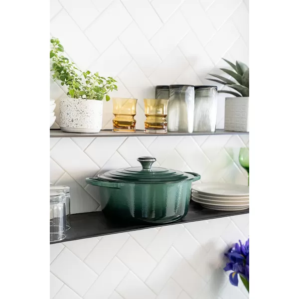 Le Creuset Enameled Cast Iron Signature Round Dutch Oven, 5.5 qt., Rhone