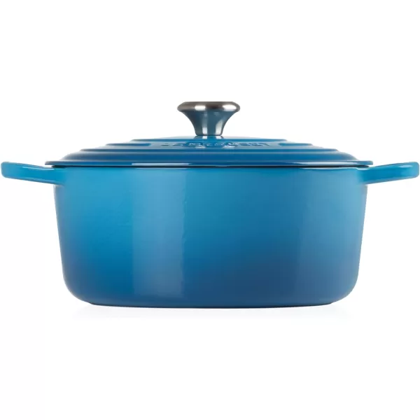 Le Creuset Enameled Cast Iron Signature Round Dutch Oven, 5.5 qt., Rhone