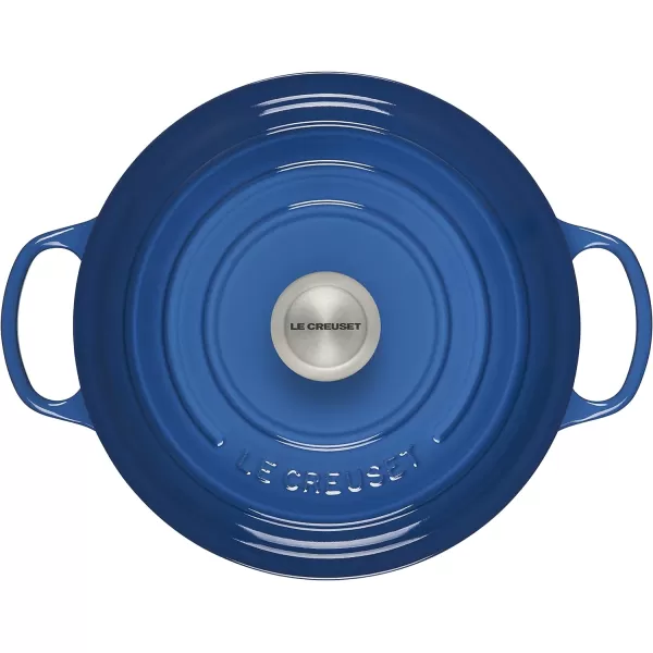 Le Creuset Enameled Cast Iron Signature Round Dutch Oven, 5.5 qt., Rhone