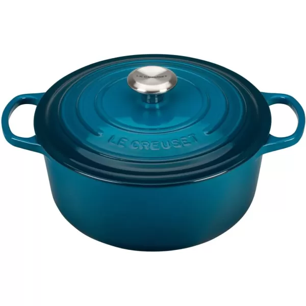 Le Creuset Enameled Cast Iron Signature Round Dutch Oven, 5.5 qt., Rhone
