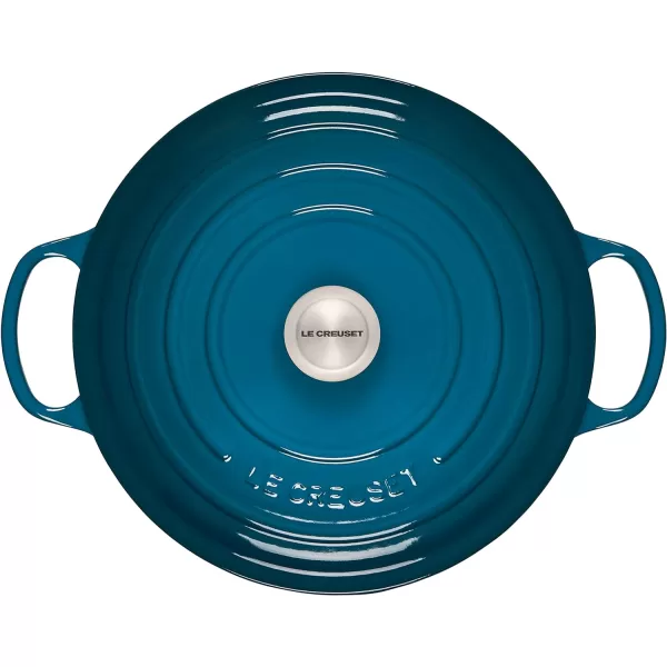 Le Creuset Enameled Cast Iron Signature Round Dutch Oven, 5.5 qt., Rhone