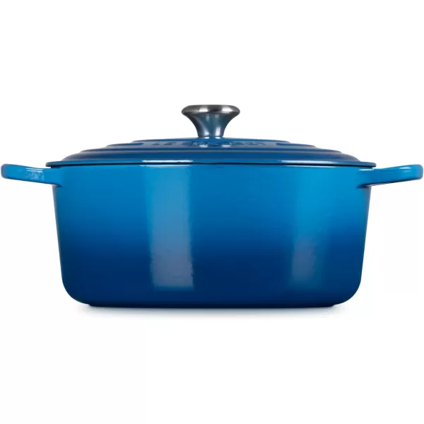 Le Creuset Enameled Cast Iron Signature Round Dutch Oven, 5.5 qt., Rhone