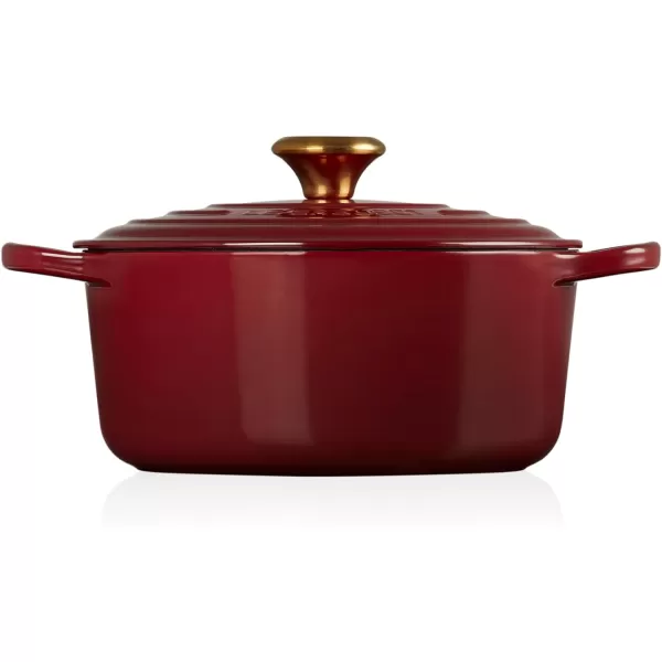 Le Creuset Enameled Cast Iron Signature Round Dutch Oven, 5.5 qt., Rhone
