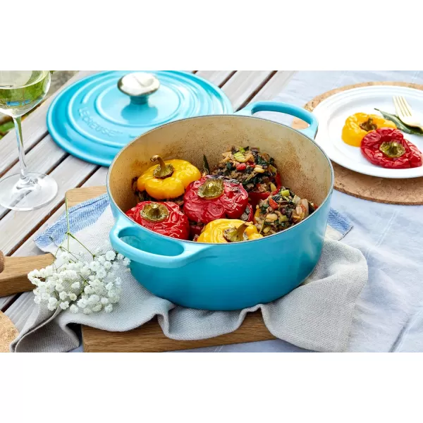 Le Creuset Enameled Cast Iron Signature Round Dutch Oven, 5.5 qt., Rhone