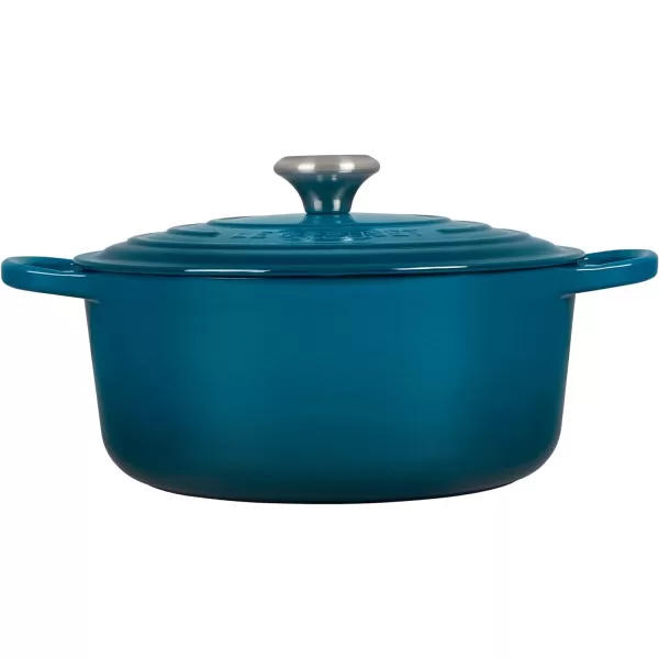 Le Creuset Enameled Cast Iron Signature Round Dutch Oven, 5.5 qt., Rhone