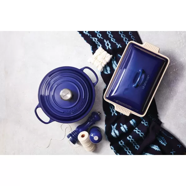 Le Creuset Enameled Cast Iron Signature Round Dutch Oven, 5.5 qt., Rhone