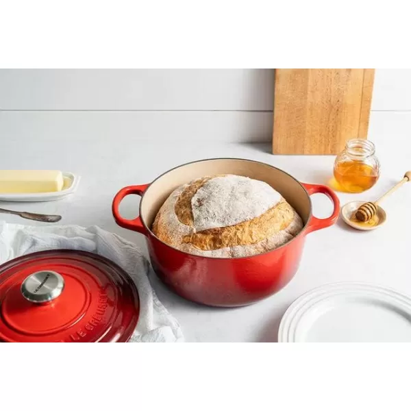 Le Creuset Enameled Cast Iron Signature Round Dutch Oven, 5.5 qt., Rhone
