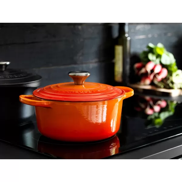 Le Creuset Enameled Cast Iron Signature Round Dutch Oven, 5.5 qt., Rhone