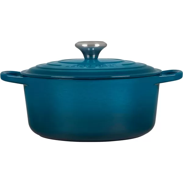 Le Creuset Enameled Cast Iron Signature Round Dutch Oven, 5.5 qt., Rhone