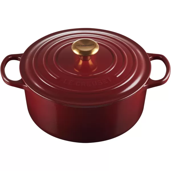 Le Creuset Enameled Cast Iron Signature Round Dutch Oven, 5.5 qt., Rhone