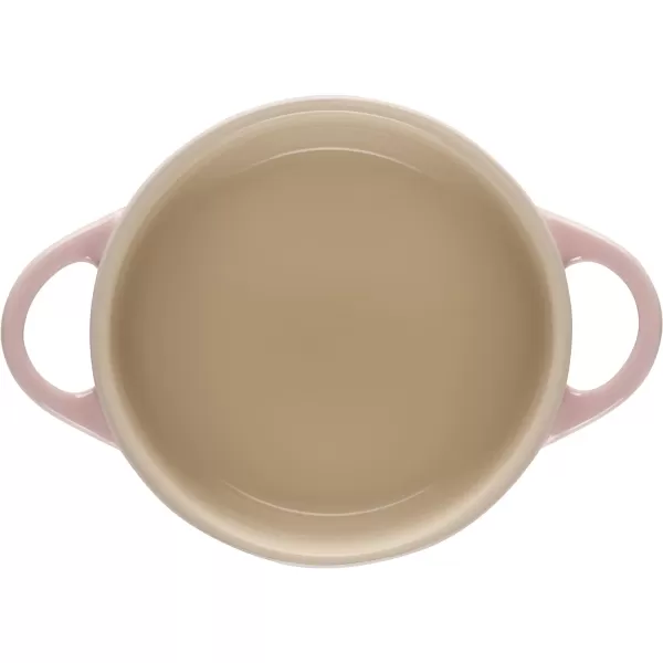 Le Creuset Stoneware Mini Round Cocotte with Flower Lid, 8oz., Nectar