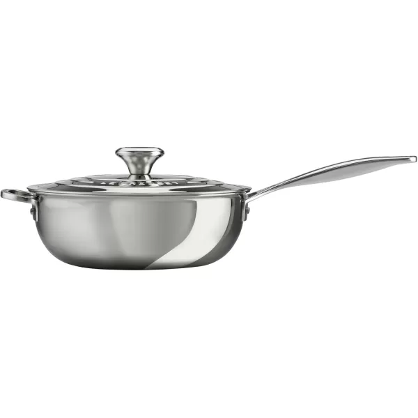 Le Creuset Tri-Ply Stainless Steel 3.5 Quart Saucier Pan