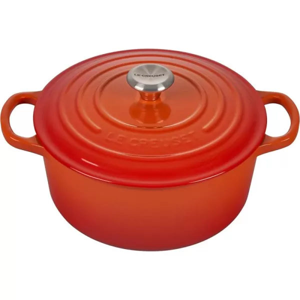 Le Creuset Enameled Cast Iron Signature Round Dutch Oven, 5.5 qt., Rhone