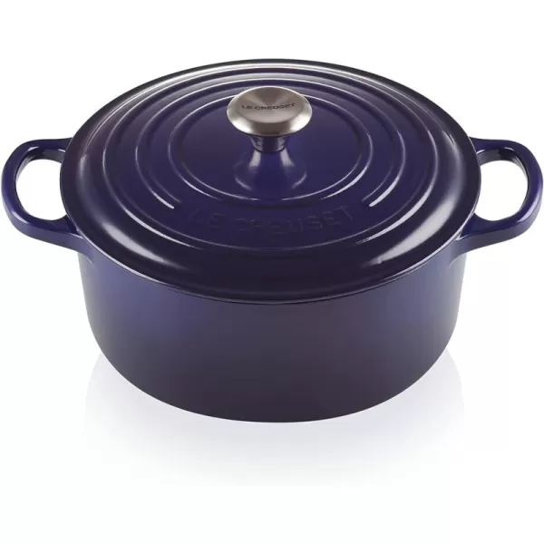 Le Creuset Enameled Cast Iron Signature Round Dutch Oven, 5.5 qt., Rhone