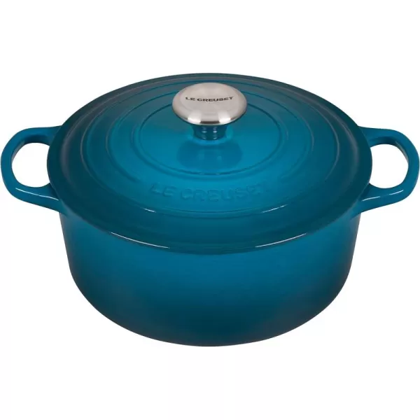 Le Creuset Enameled Cast Iron Signature Round Dutch Oven, 5.5 qt., Rhone