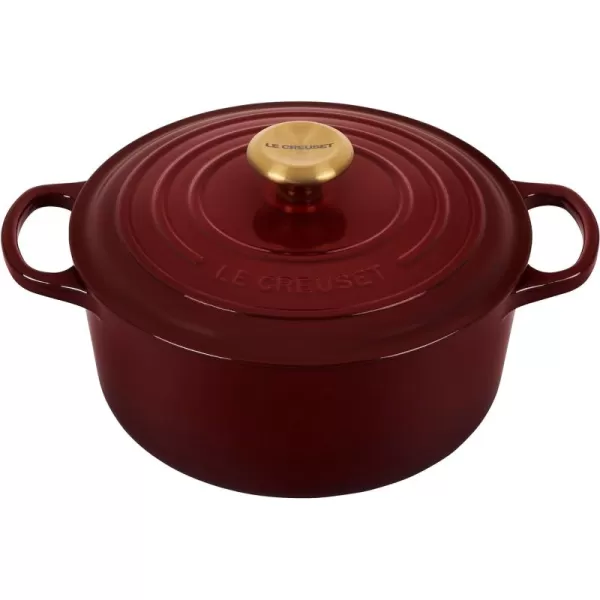 Le Creuset Enameled Cast Iron Signature Round Dutch Oven, 5.5 qt., Rhone