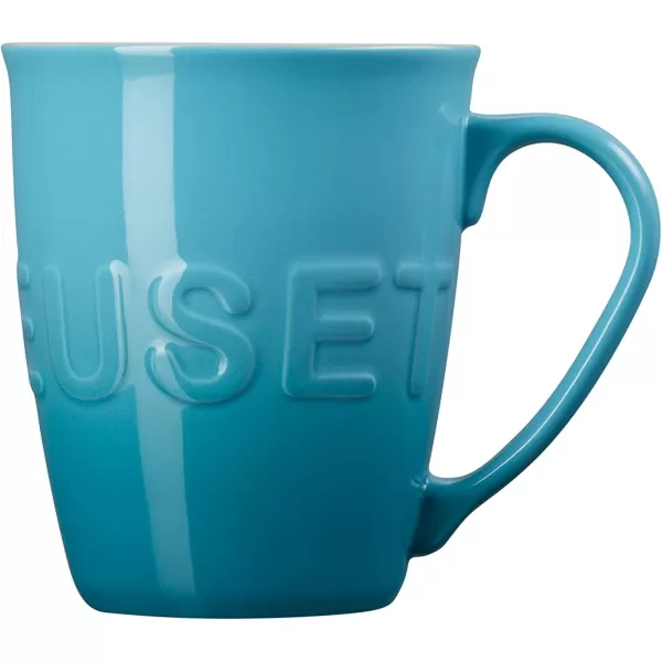 imageLe Creuset Stoneware 20 oz ExtraLarge Logo Coffee Mug Sea SaltCaribbean
