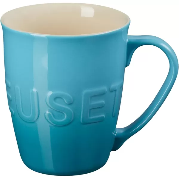 imageLe Creuset Stoneware 20 oz ExtraLarge Logo Coffee Mug Sea SaltCaribbean