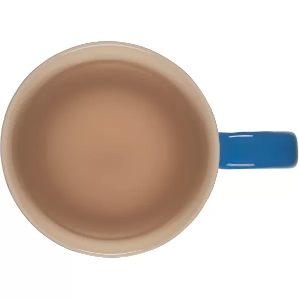 imageLe Creuset Stoneware 20 oz ExtraLarge Logo Coffee Mug Sea SaltMarseille