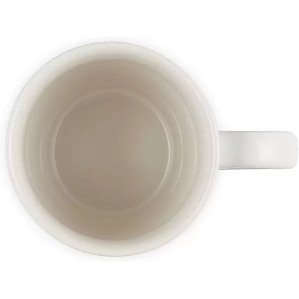 imageLe Creuset Stoneware 20 oz ExtraLarge Logo Coffee Mug Sea SaltMeringue