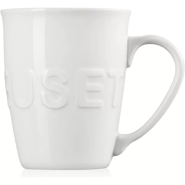 imageLe Creuset Stoneware 20 oz ExtraLarge Logo Coffee Mug Sea SaltWhite