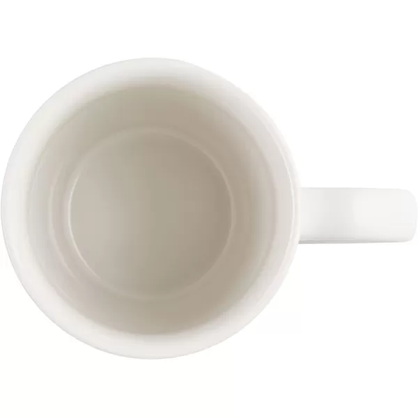 imageLe Creuset Stoneware 20 oz ExtraLarge Logo Coffee Mug Sea SaltWhite