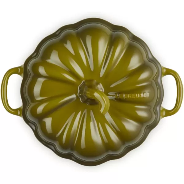 imageLe Creuset Stoneware Pumpkin Mini Cocotte 12 oz OliveOlive