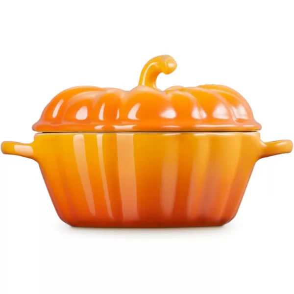 imageLe Creuset Stoneware Pumpkin Mini Cocotte 12 oz OlivePersimmon