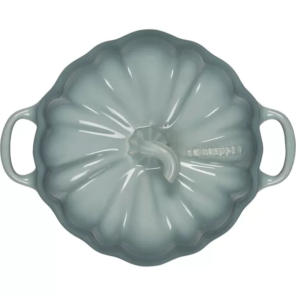 imageLe Creuset Stoneware Pumpkin Mini Cocotte 12 oz OliveSea Salt