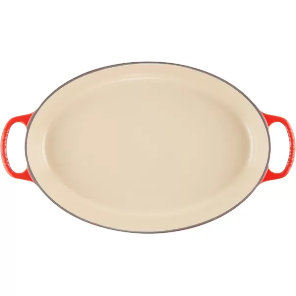 imageLe Creuset Enamel Cast Iron Signature Oval Baker 3 quart Cerise Cherry RedCerise