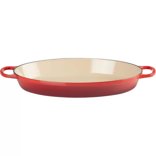 imageLe Creuset Enamel Cast Iron Signature Oval Baker 3 quart Cerise Cherry RedCerise