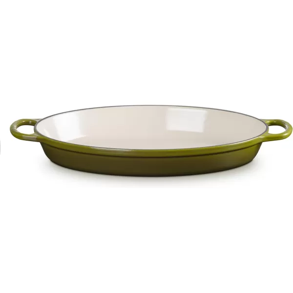 imageLe Creuset Enamel Cast Iron Signature Oval Baker 3 quart Cerise Cherry RedOlive