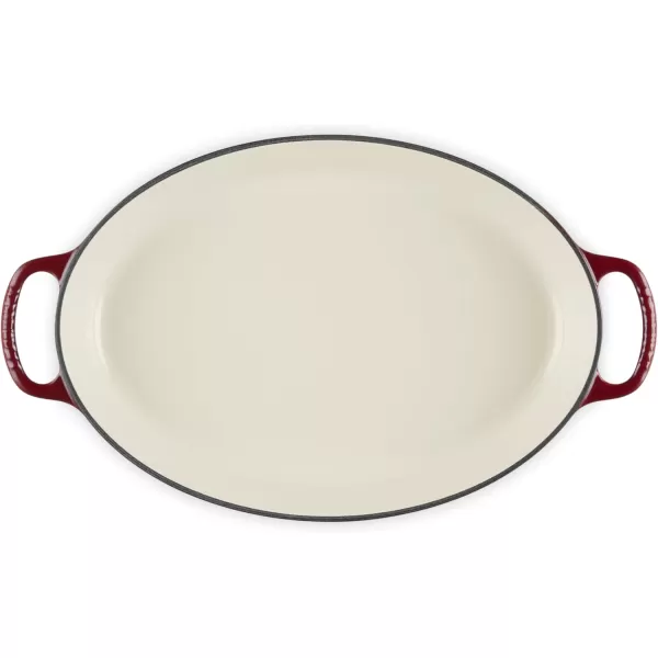 imageLe Creuset Enamel Cast Iron Signature Oval Baker 3 quart Cerise Cherry RedRhone