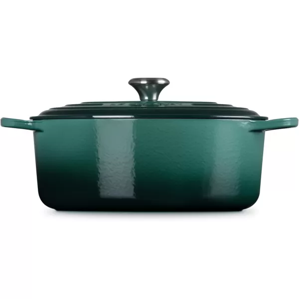 imageLe Creuset Enameled Cast Iron Signature Oval Dutch Oven 675 qt Sea SaltArtichaut
