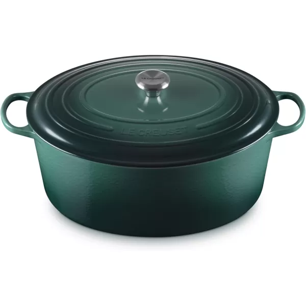 imageLe Creuset Enameled Cast Iron Signature Oval Dutch Oven 675 qt Sea SaltArtichaut