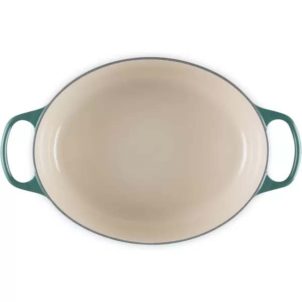 imageLe Creuset Enameled Cast Iron Signature Oval Dutch Oven 675 qt Sea SaltArtichaut