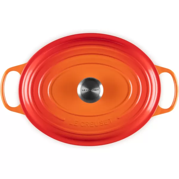 imageLe Creuset Enameled Cast Iron Signature Oval Dutch Oven 675 qt Sea SaltFlame