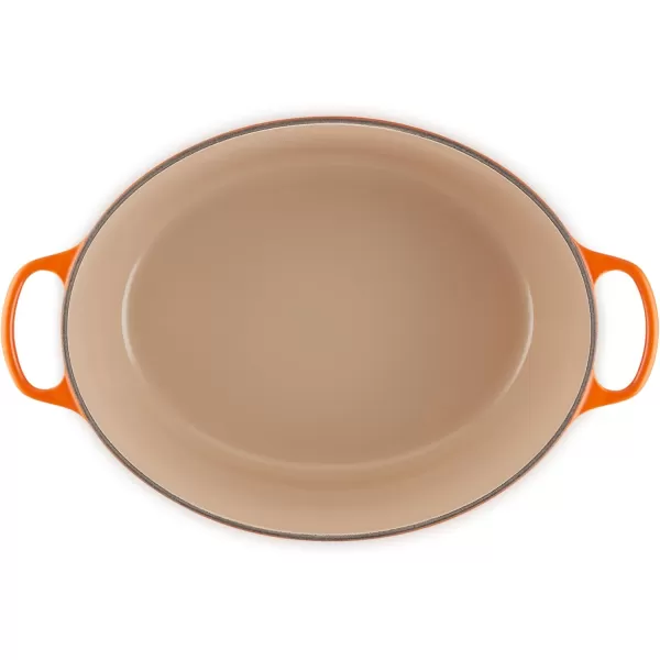 imageLe Creuset Enameled Cast Iron Signature Oval Dutch Oven 675 qt Sea SaltFlame
