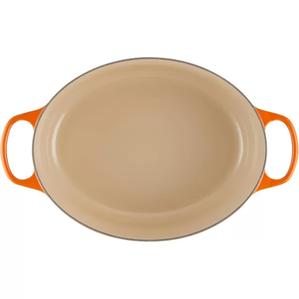 imageLe Creuset Enameled Cast Iron Signature Oval Dutch Oven 675 qt Sea SaltFlame