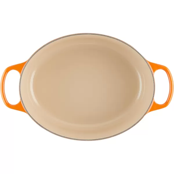 imageLe Creuset Enameled Cast Iron Signature Oval Dutch Oven 675 qt Sea SaltFlame