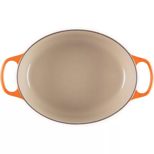 imageLe Creuset Enameled Cast Iron Signature Oval Dutch Oven 675 qt Sea SaltFlame