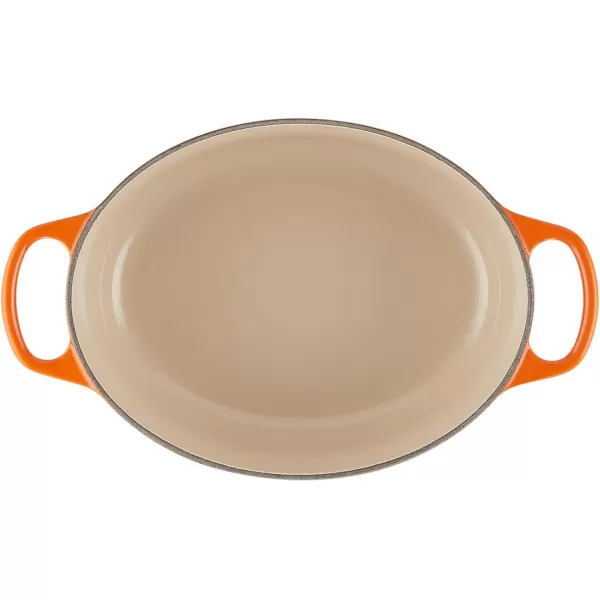 imageLe Creuset Enameled Cast Iron Signature Oval Dutch Oven 675 qt Sea SaltFlame