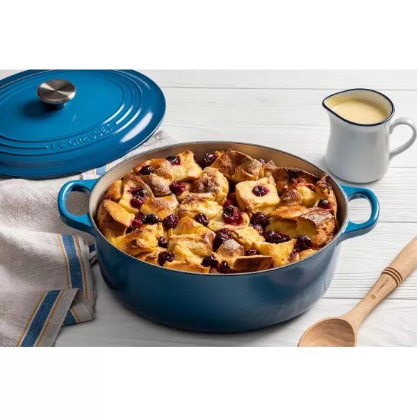 imageLe Creuset Enameled Cast Iron Signature Oval Dutch Oven 675 qt Sea SaltMarseile