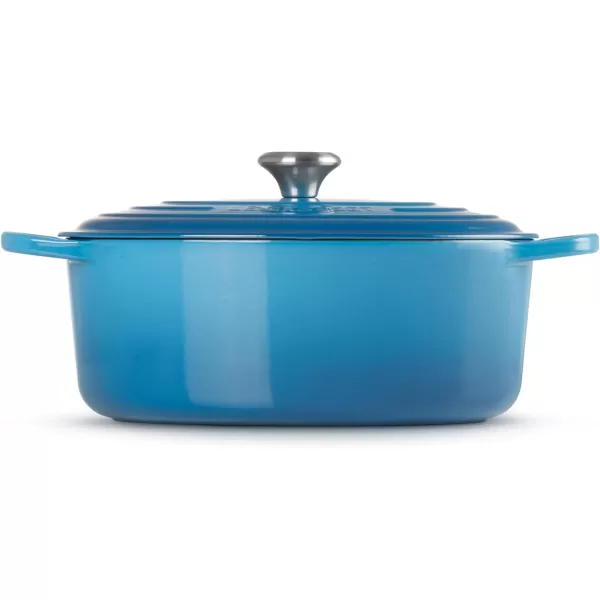 imageLe Creuset Enameled Cast Iron Signature Oval Dutch Oven 675 qt Sea SaltMarseile
