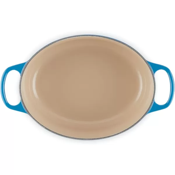 imageLe Creuset Enameled Cast Iron Signature Oval Dutch Oven 675 qt Sea SaltMarseille