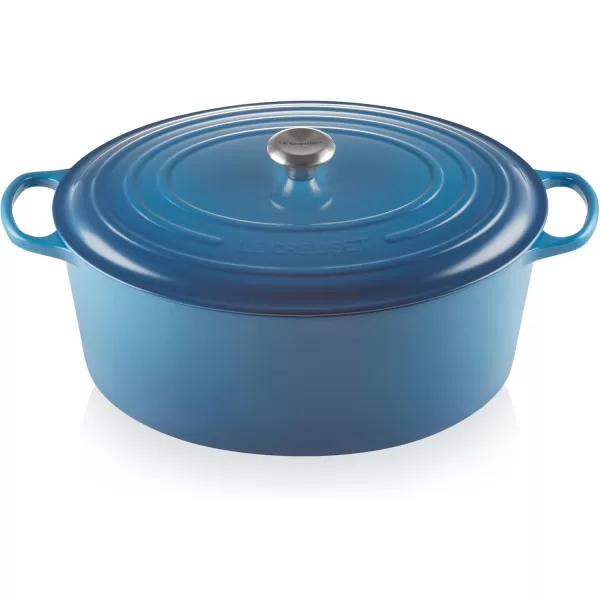 imageLe Creuset Enameled Cast Iron Signature Oval Dutch Oven 675 qt Sea SaltMarseille