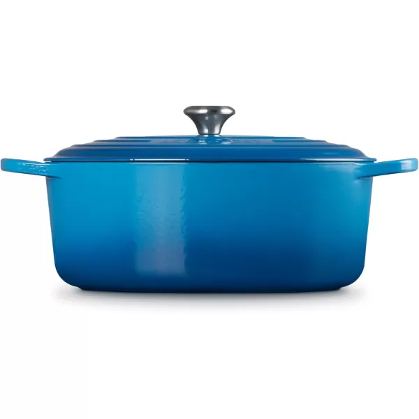 imageLe Creuset Enameled Cast Iron Signature Oval Dutch Oven 675 qt Sea SaltMarseille