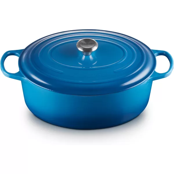 imageLe Creuset Enameled Cast Iron Signature Oval Dutch Oven 675 qt Sea SaltMarseille