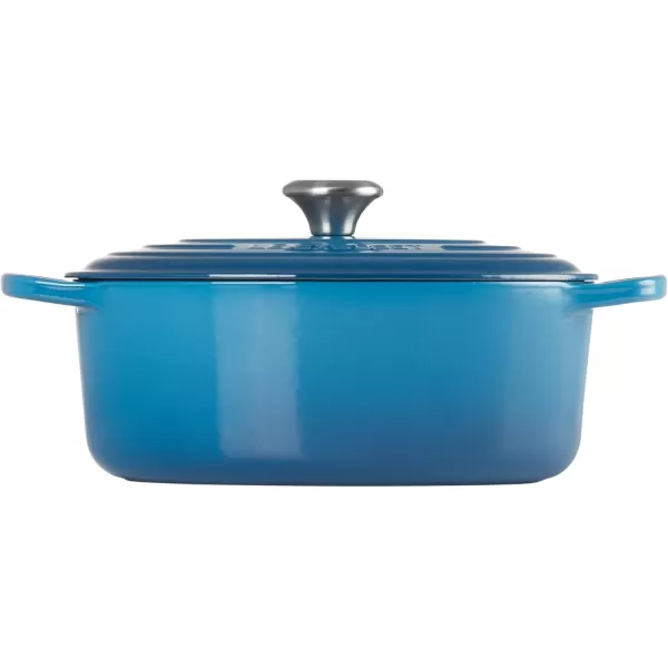 imageLe Creuset Enameled Cast Iron Signature Oval Dutch Oven 675 qt Sea SaltMarseille